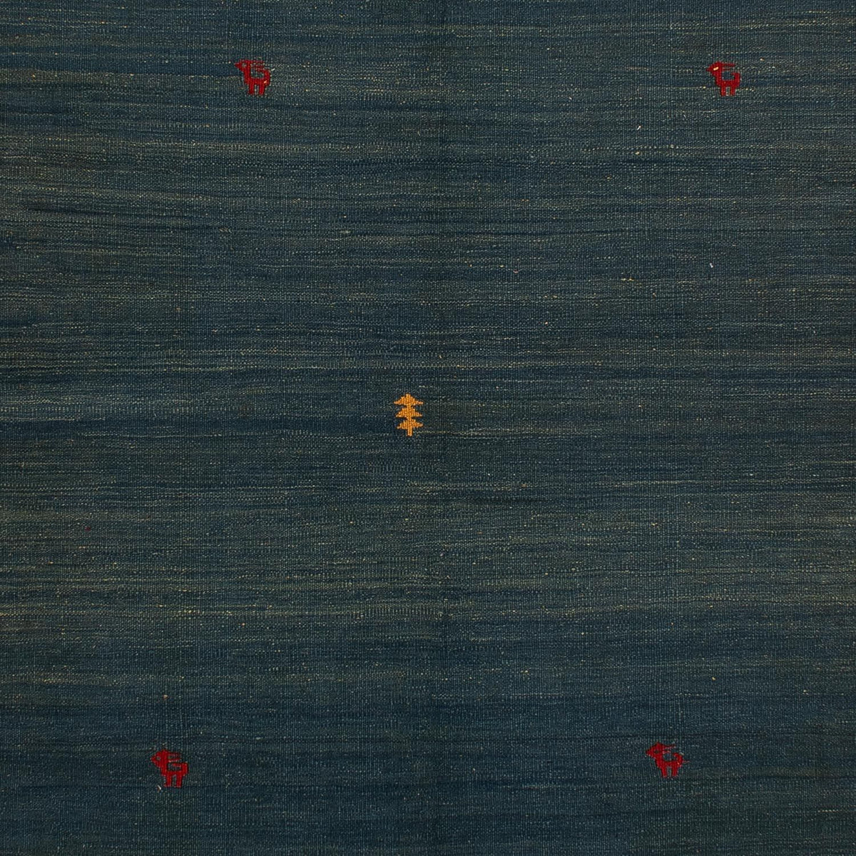 Kelim Carpet - orientalisk matta - 203 x 146 cm - mörkblå