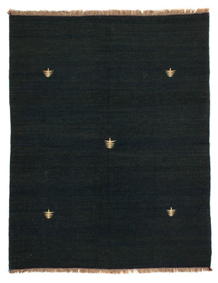 Kelim Carpet - orientalisk matta - 200 x 150 cm - mörkblå