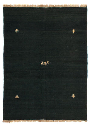 Kelim Carpet - orientalisk matta - 200 x 150 cm - mörkblå