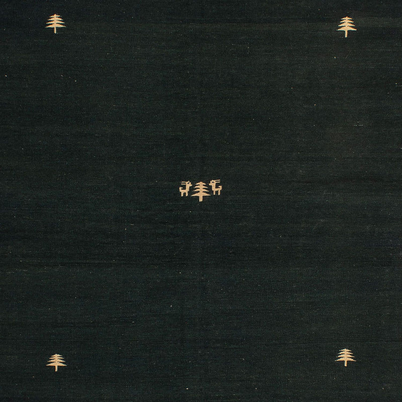 Kelim Carpet - orientalisk matta - 200 x 150 cm - mörkblå