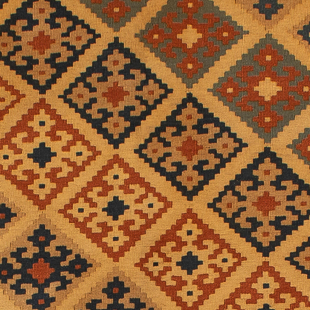 Kelim Carpet - orientalisk matta - 185 x 152 cm - ljusbrun