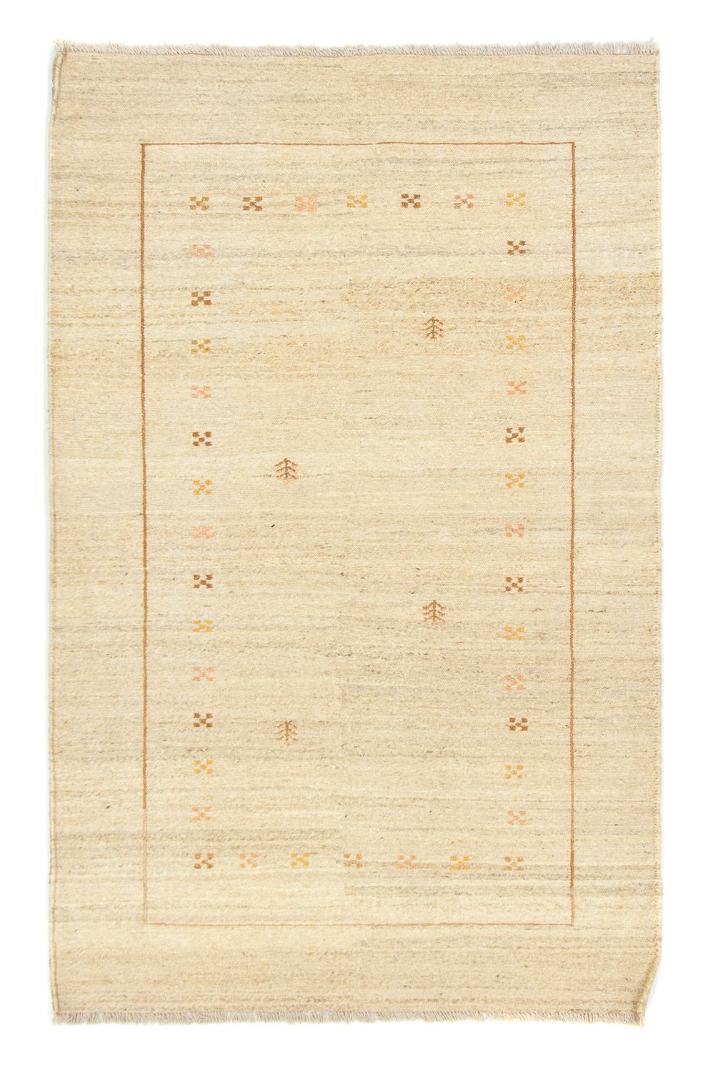 Gabbeh-matta - persisk - 190 x 120 cm - beige