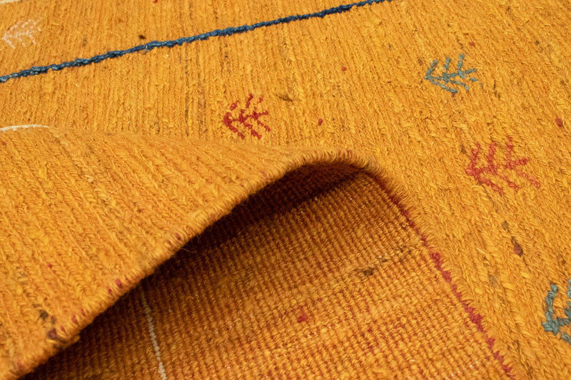 Gabbeh-matta - persisk - 188 x 123 cm - guld