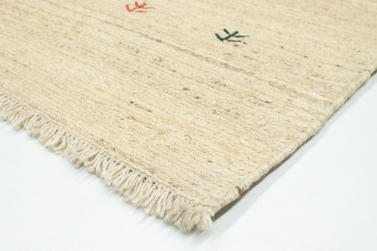 Gabbeh-matta - persisk - 138 x 75 cm - beige