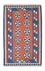Kelim Carpet - orientalisk matta - 191 x 122 cm - mörkblå