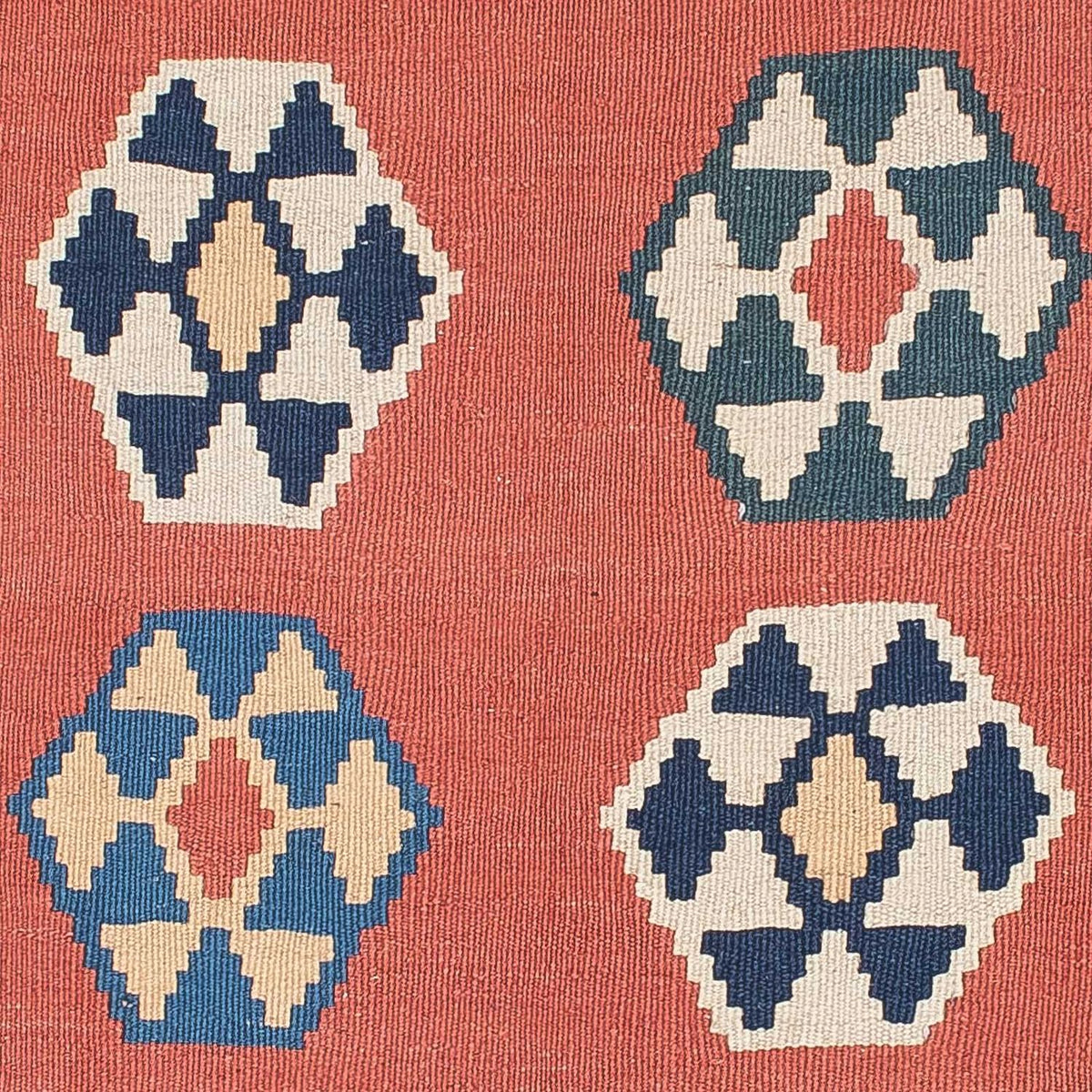 Kelim Carpet - orientalisk matta - 191 x 122 cm - mörkblå