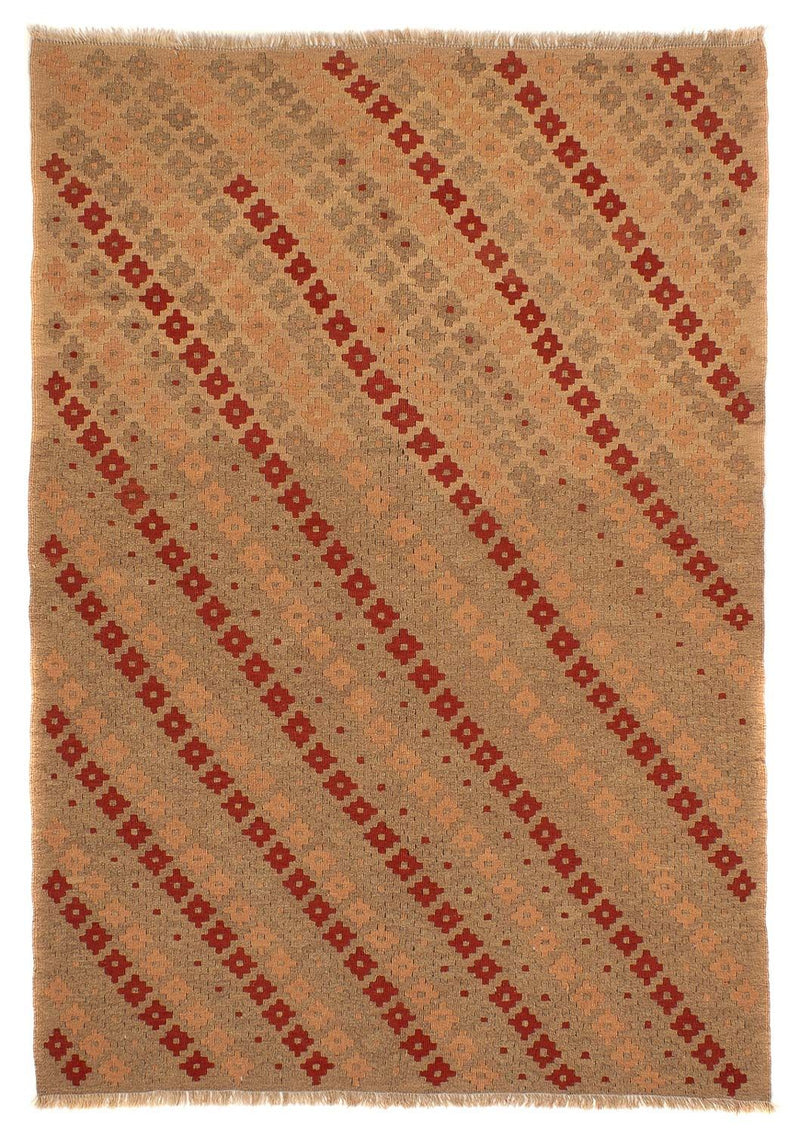 Kelim Carpet - orientalisk matta - 215 x 155 cm - ljusbrun