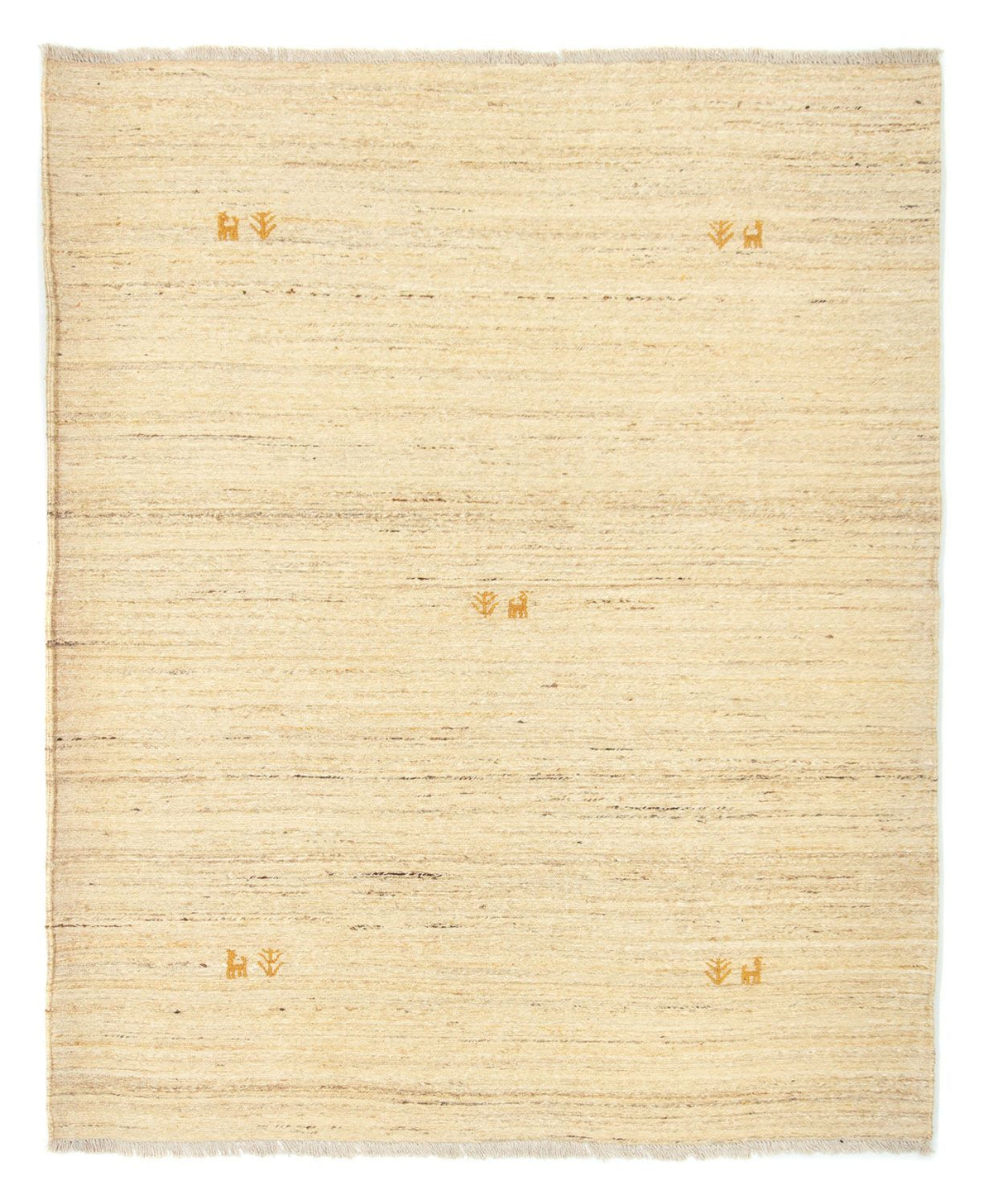 Gabbeh-matta - persisk - 192 x 156 cm - beige