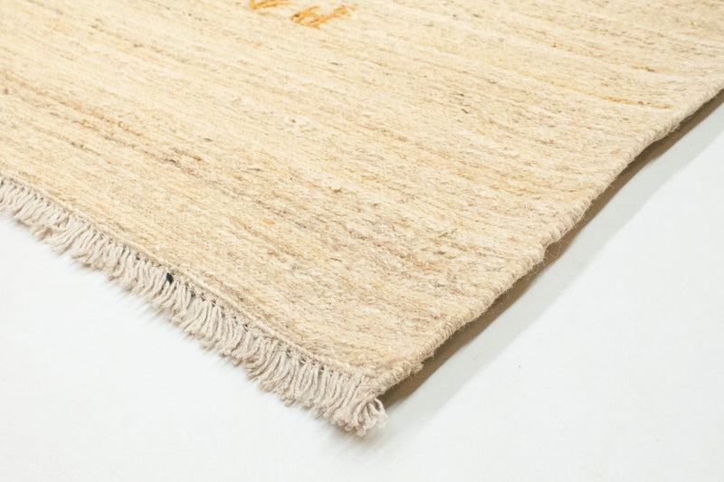 Gabbeh-matta - persisk - 192 x 156 cm - beige