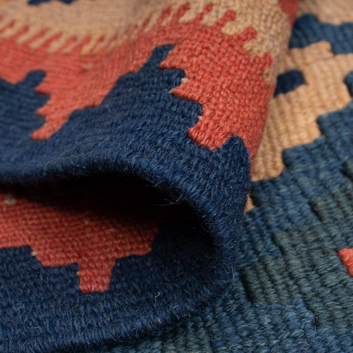 Kelim Carpet - orientalisk matta - 170 x 128 cm - flerfärgad