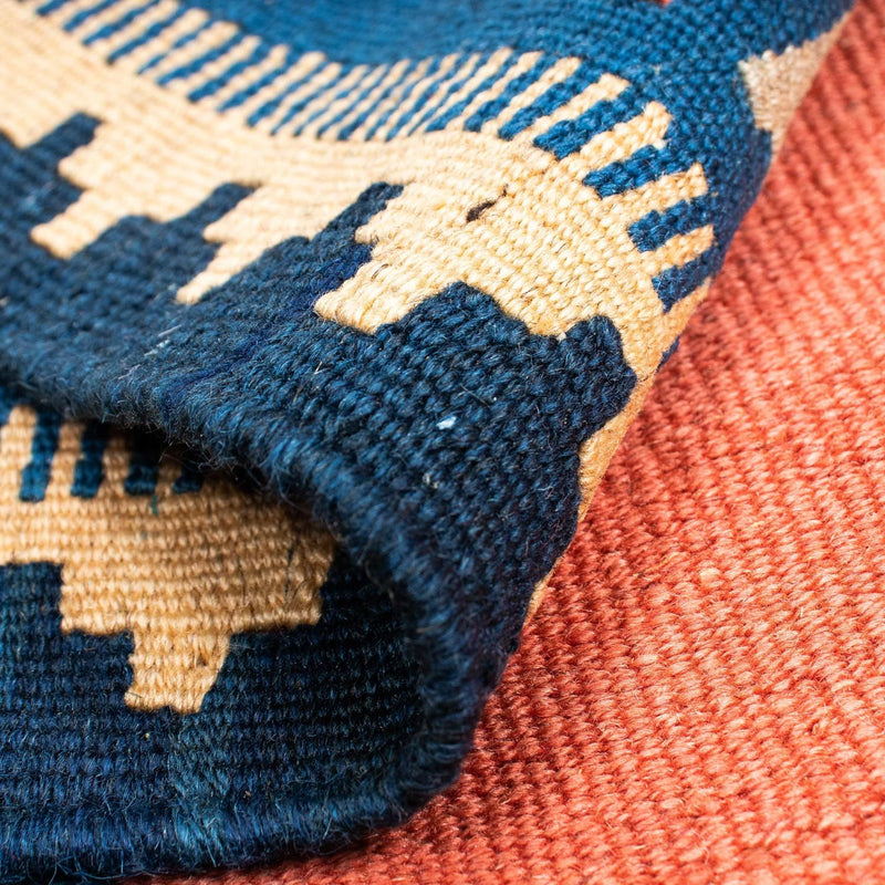 Kelim Carpet - orientalisk matta - 193 x 135 cm - orange