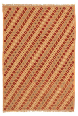 Kelim Carpet - orientalisk matta - 214 x 158 cm - ljusbrun