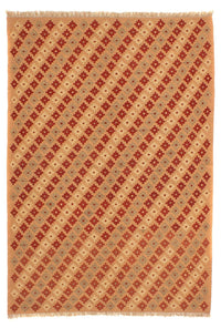 Kelim Carpet - orientalisk matta - 214 x 158 cm - ljusbrun