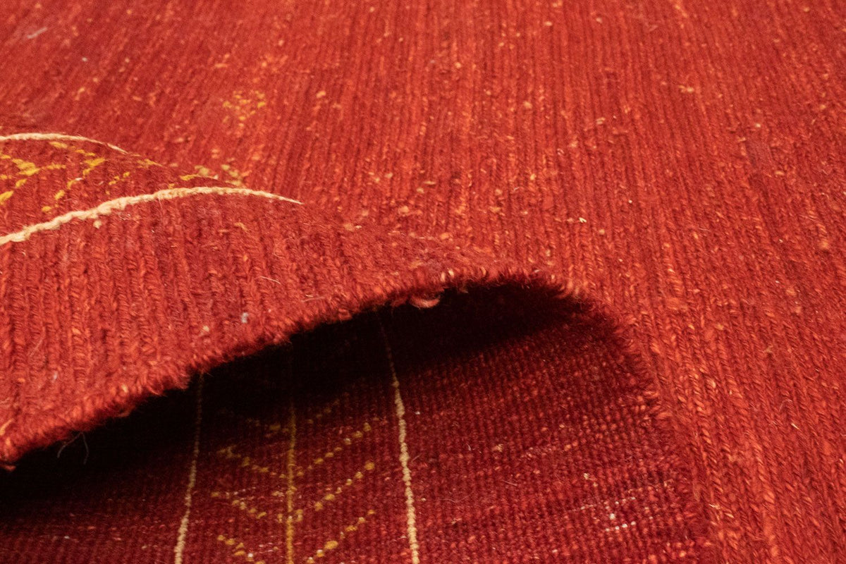 Gabbeh-matta - persisk - 191 x 152 cm - röd