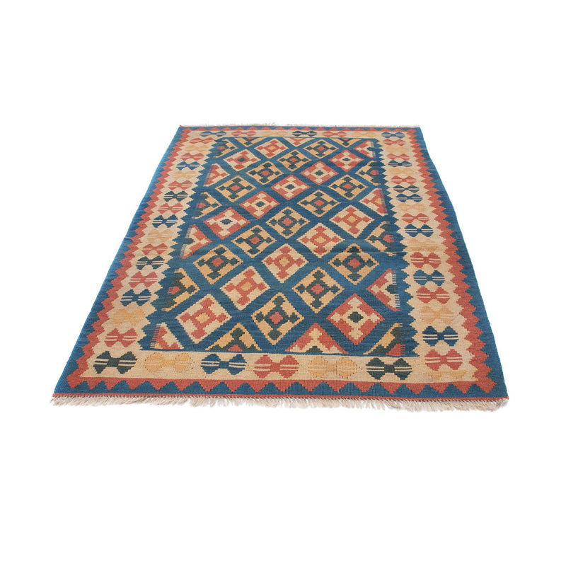 Kelim Carpet - orientalisk matta - 193 x 124 cm - blå