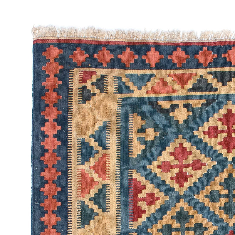 Kelim Carpet - orientalisk matta - 168 x 118 cm - blå