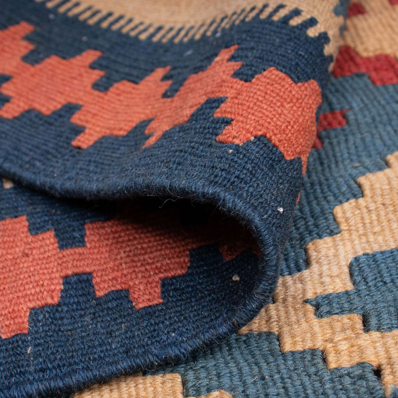 Kelim Carpet - orientalisk matta - 168 x 118 cm - blå