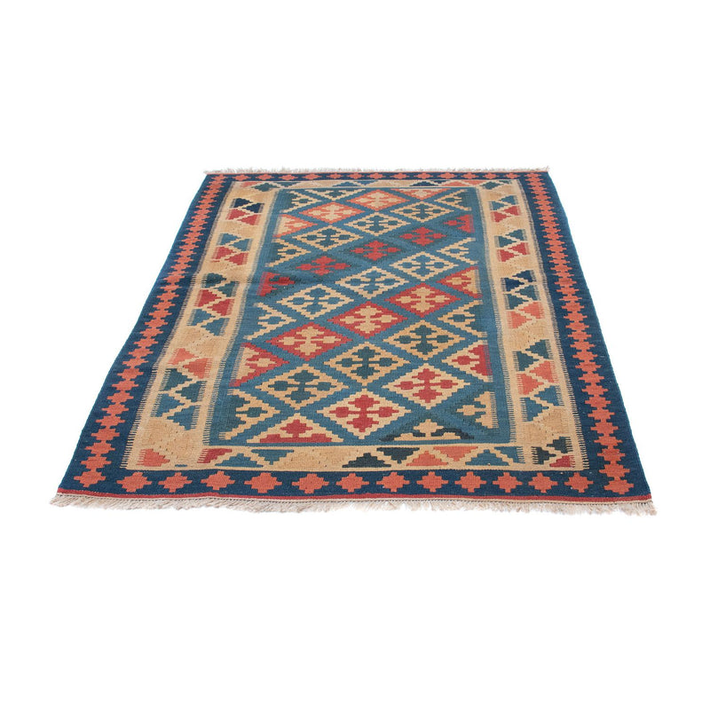 Kelim Carpet - orientalisk matta - 168 x 118 cm - blå