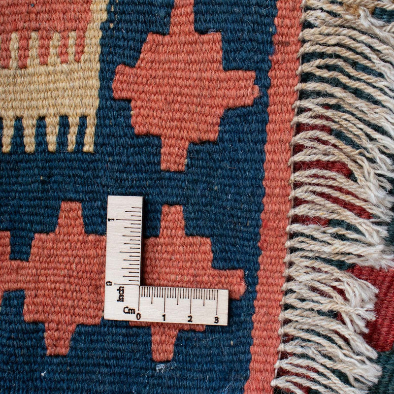 Kelim Carpet - orientalisk matta - 168 x 118 cm - blå