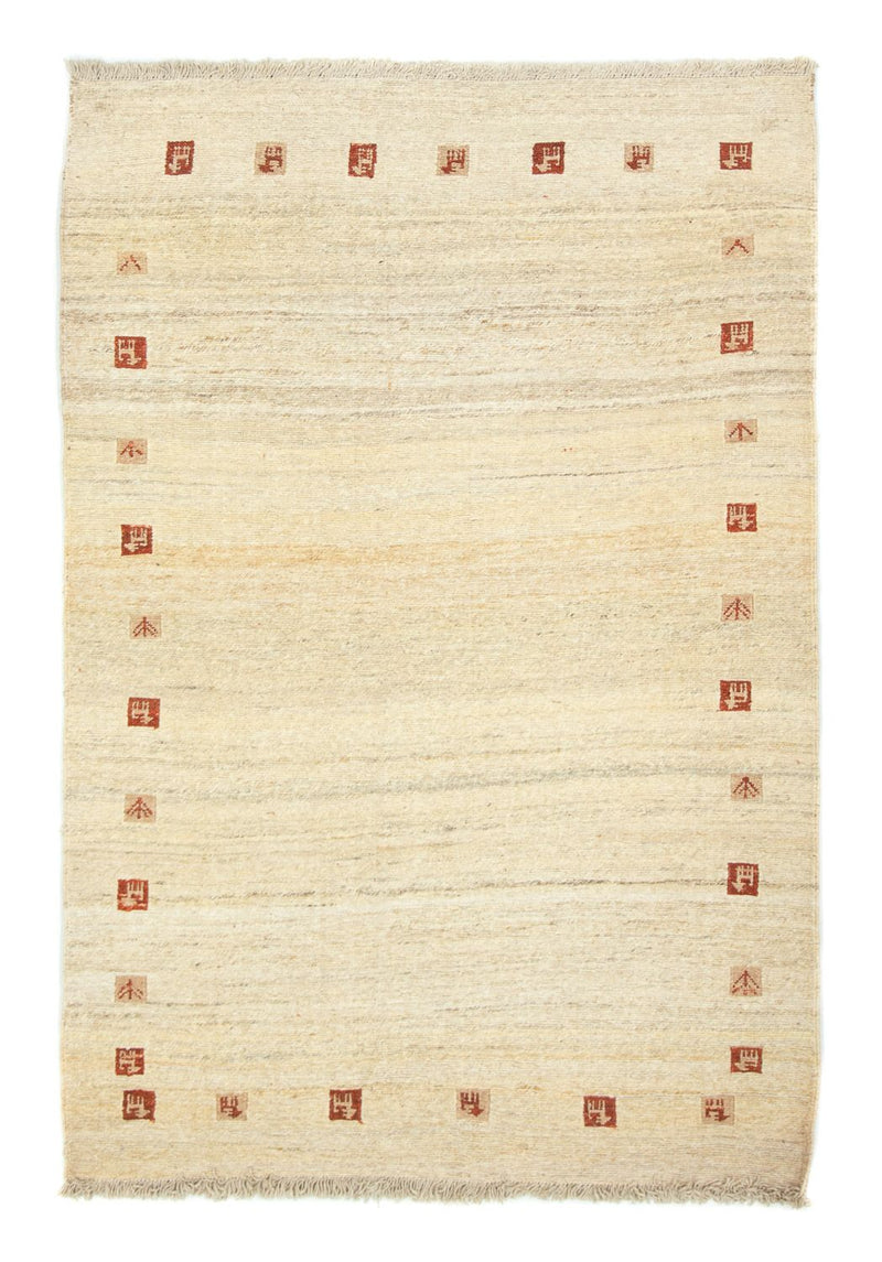 Gabbeh-matta - persisk - 184 x 124 cm - beige