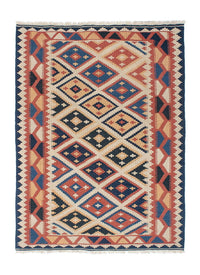 Kelim Carpet - orientalisk matta - 174 x 124 cm - flerfärgad