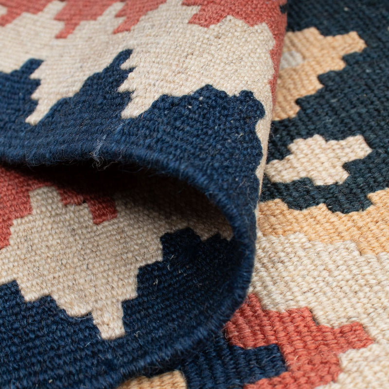 Kelim Carpet - orientalisk matta - 174 x 124 cm - flerfärgad