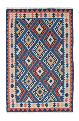 Kelim Carpet - orientalisk matta - 172 x 115 cm - blå