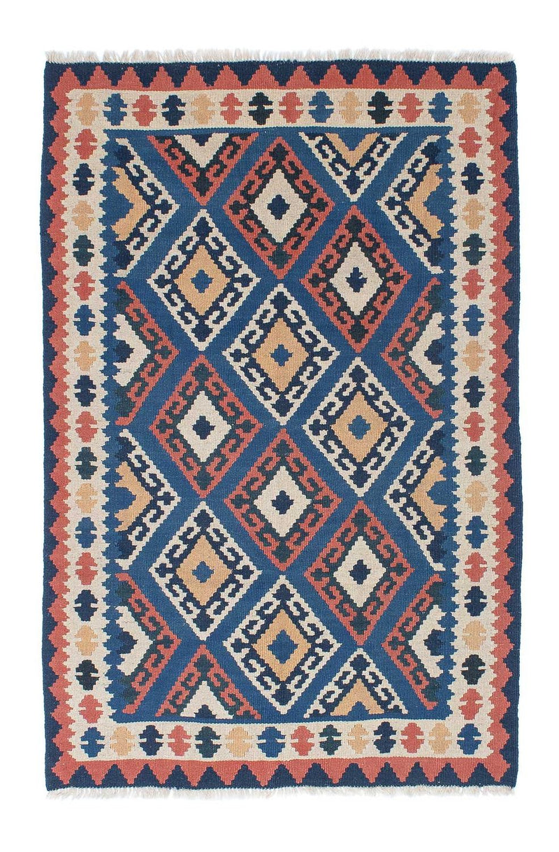 Kelim Carpet - orientalisk matta - 172 x 115 cm - blå