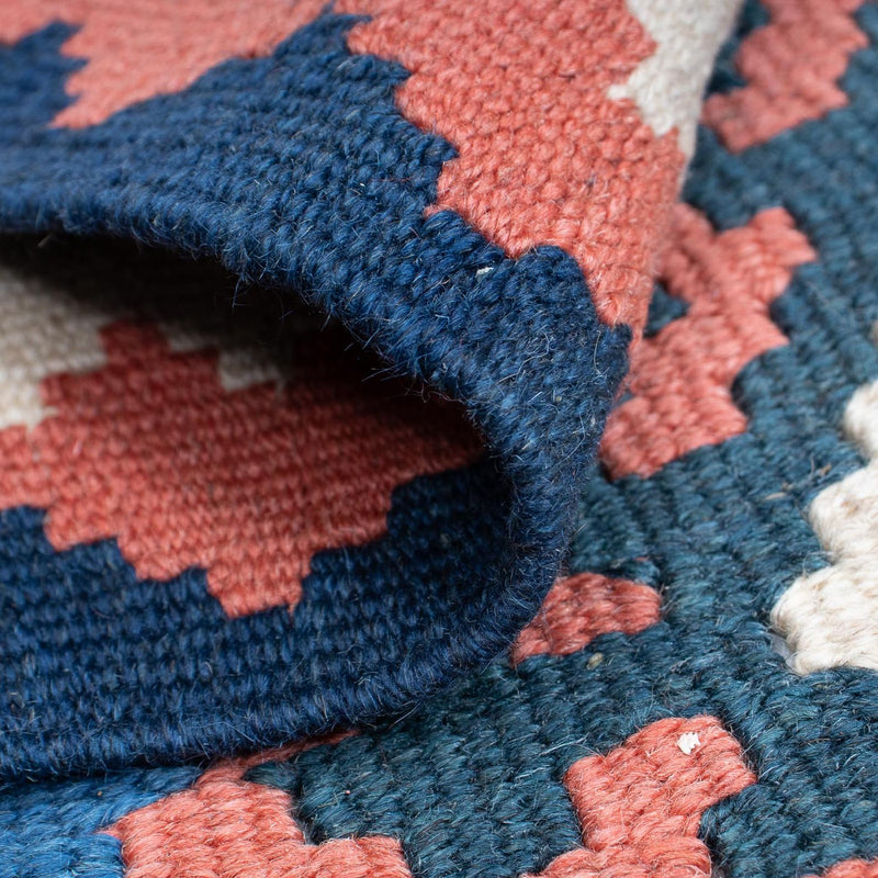 Kelim Carpet - orientalisk matta - 172 x 115 cm - blå