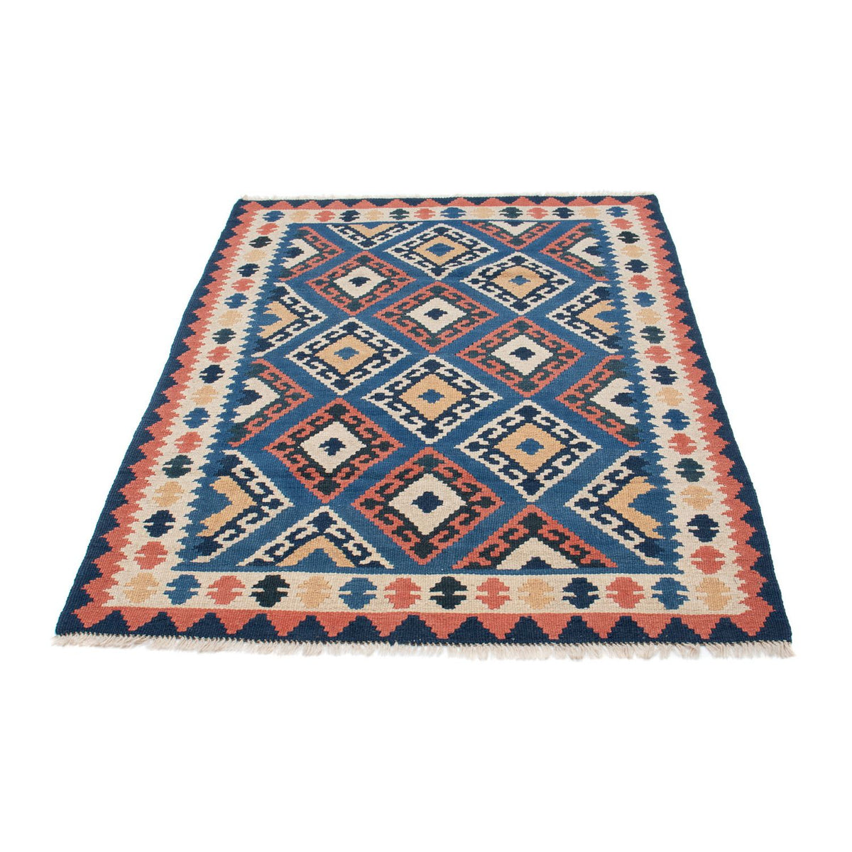 Kelim Carpet - orientalisk matta - 172 x 115 cm - blå