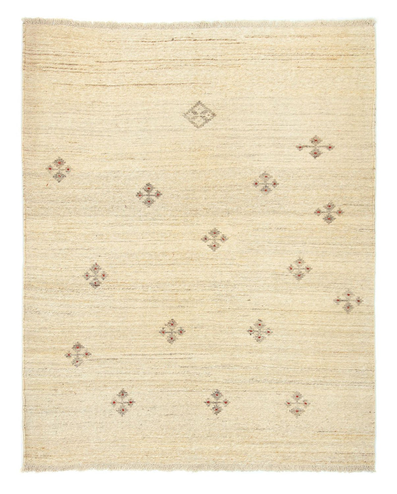 Gabbeh-matta - persisk - 198 x 154 cm - beige