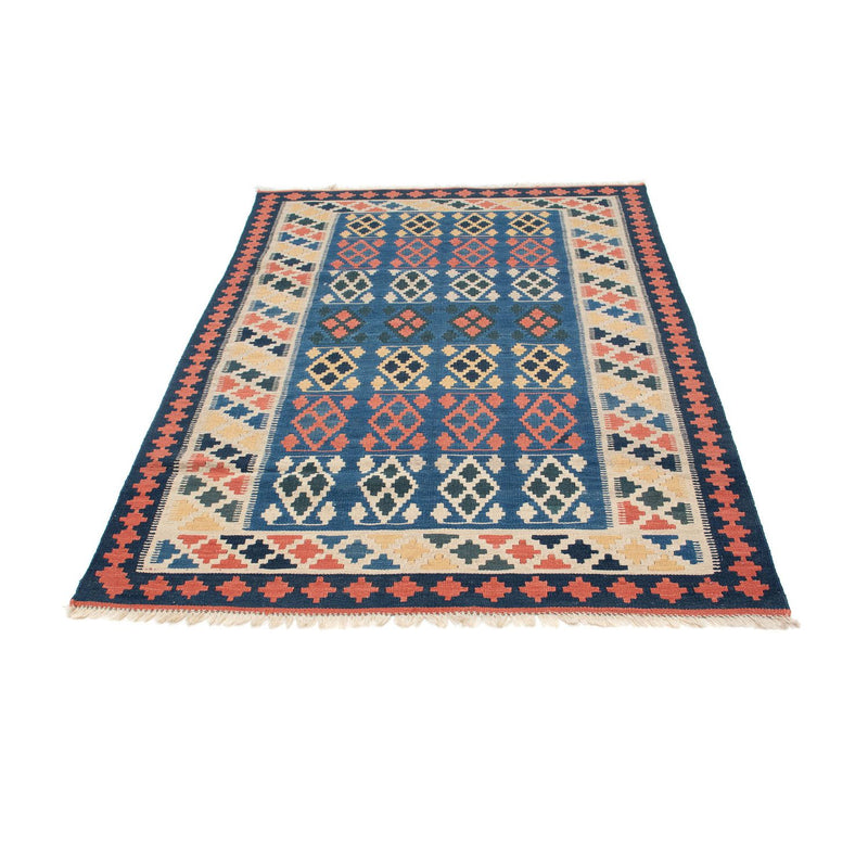 Kelim Carpet - orientalisk matta - 180 x 114 cm - blå