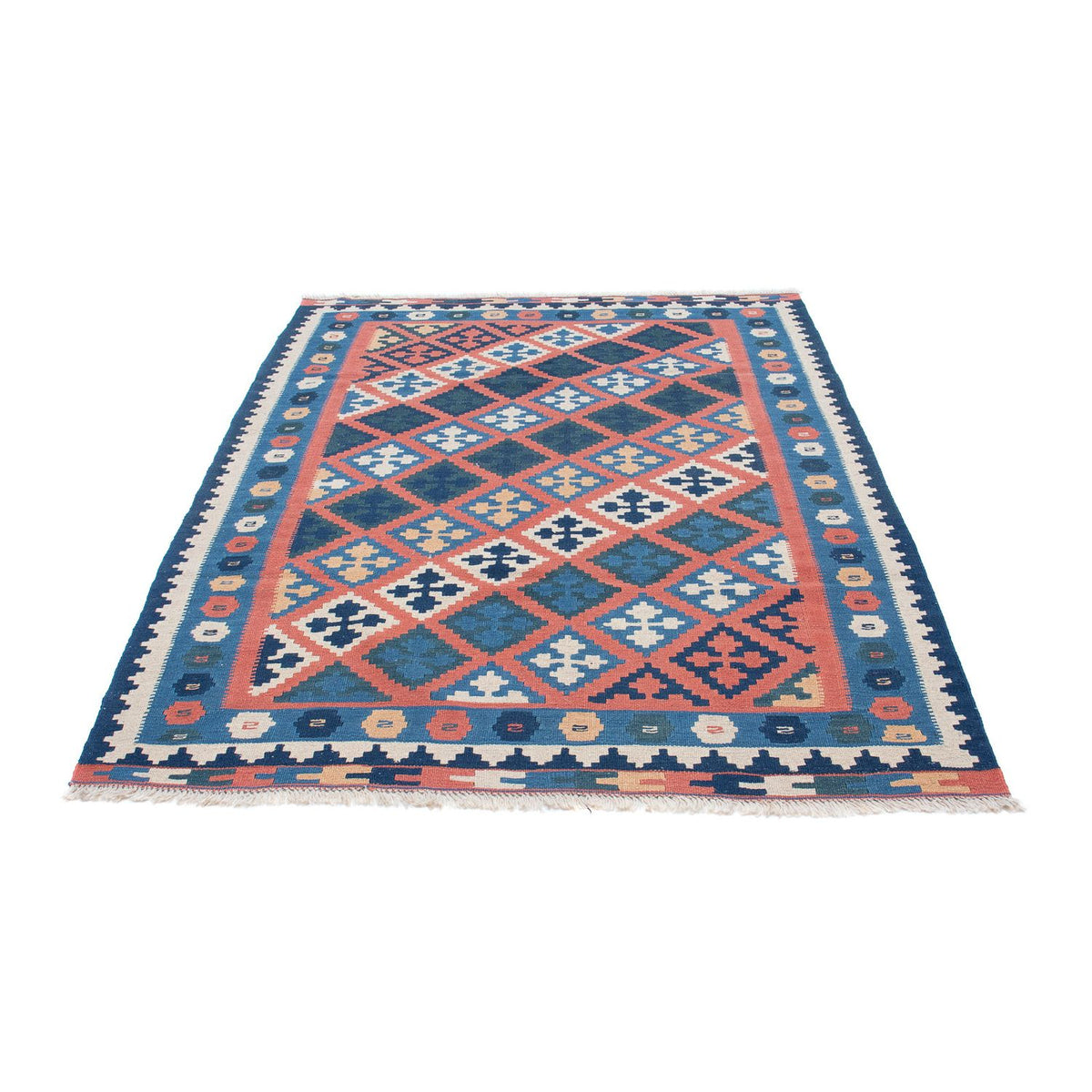 Kelim Carpet - orientalisk matta - 186 x 133 cm - flerfärgad