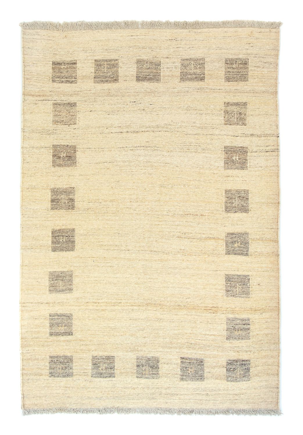 Gabbeh-matta - persisk - 183 x 121 cm - beige