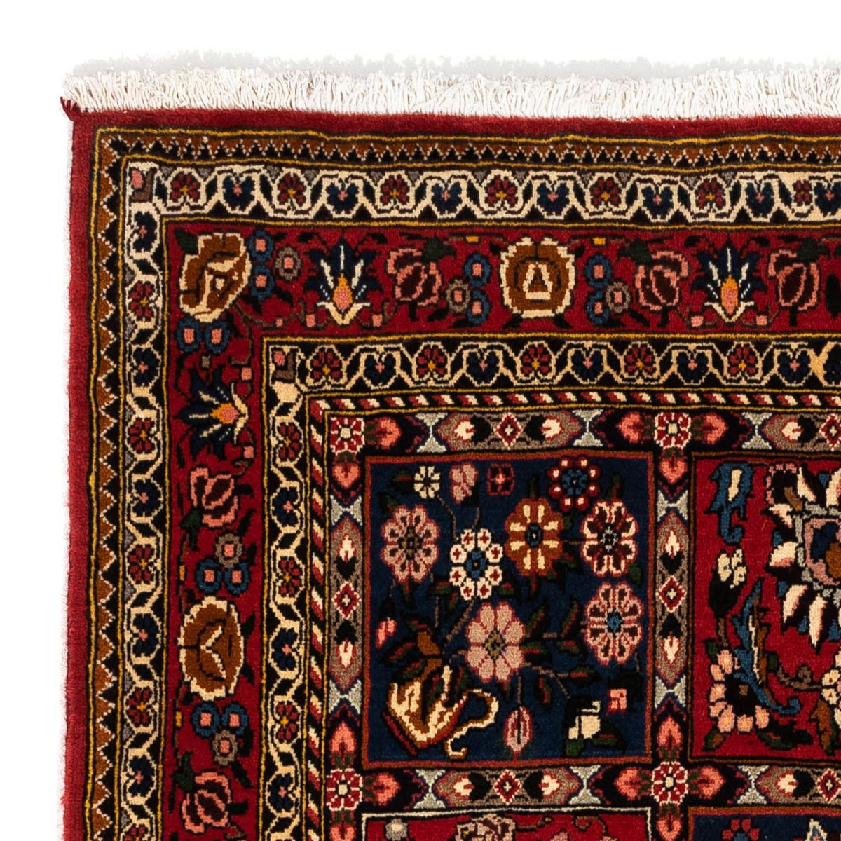 Persisk matta - Nomadic - 158 x 112 cm - mörkröd