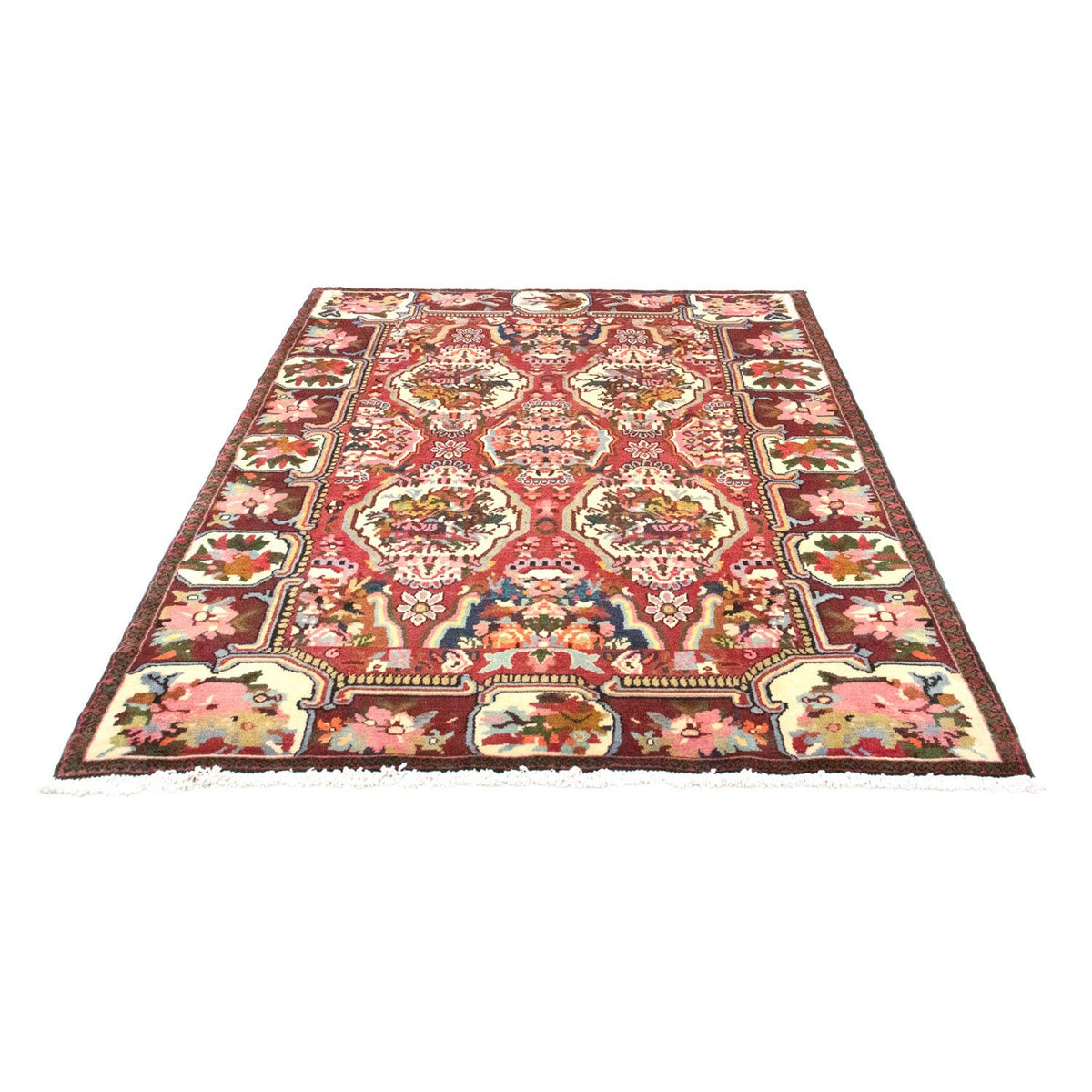 Persisk matta - Nomadic - 197 x 136 cm - mörkröd