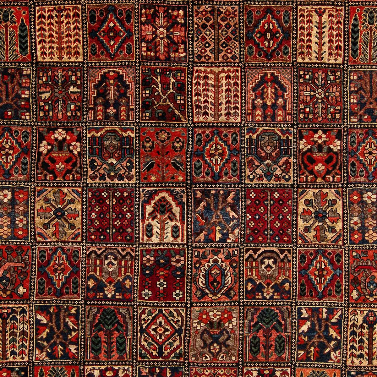 Persisk matta - Nomadic - 351 x 302 cm - mörkröd