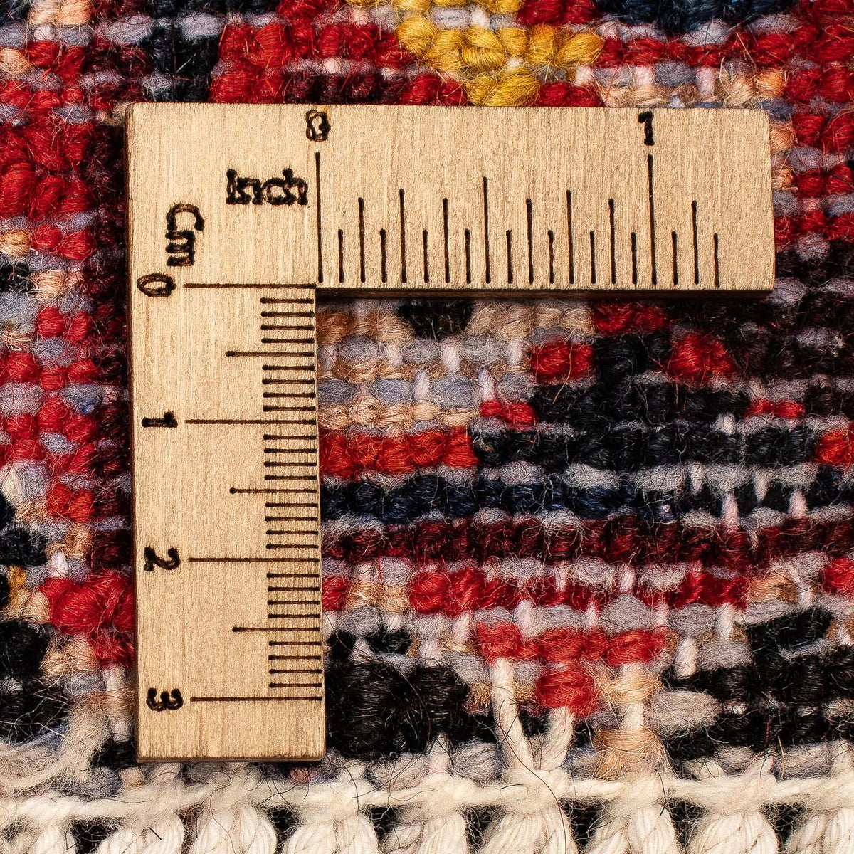 Persisk matta - Nomadic - 351 x 302 cm - mörkröd