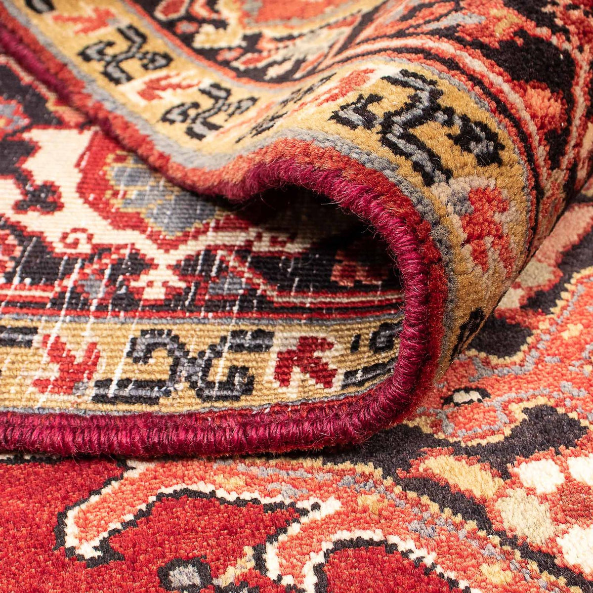 Persisk matta - Nomadic - 334 x 265 cm - mörkröd