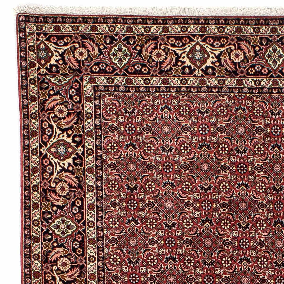 Persisk matta - Bijar - 290 x 195 cm - mörkröd