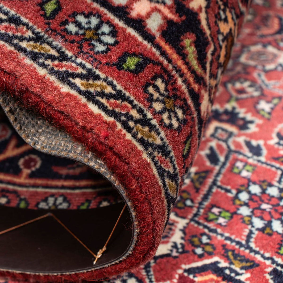 Persisk matta - Bijar - 208 x 139 cm - röd