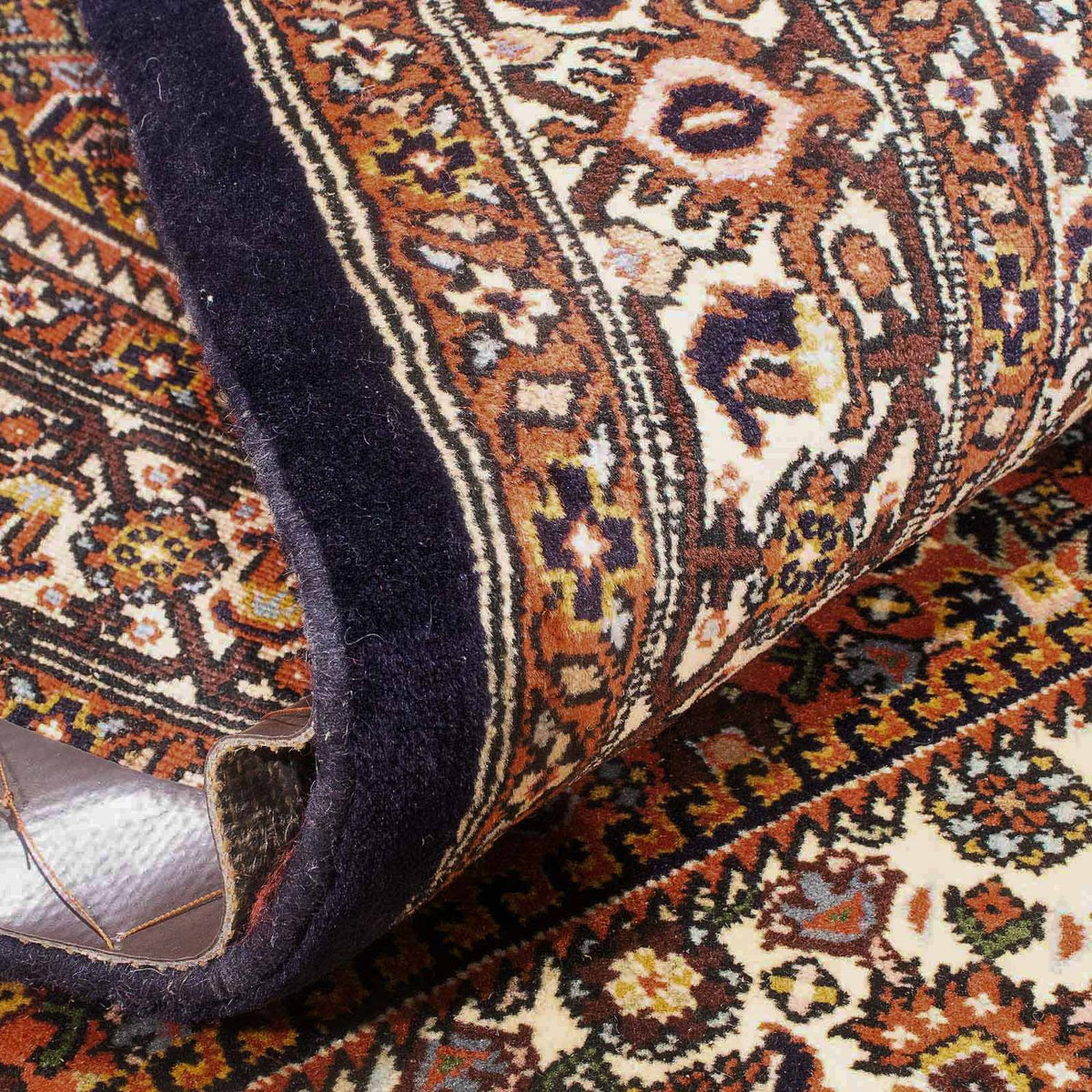 Persisk matta - Bijar - 150 x 90 cm - mörkblå