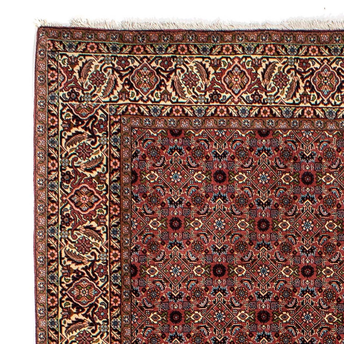 Persisk matta - Bijar - 257 x 178 cm - mörkröd