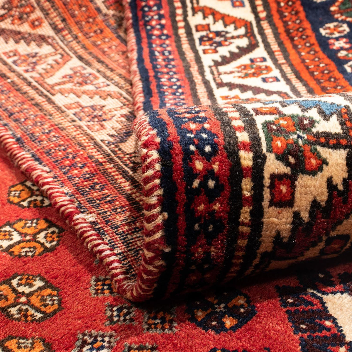 Persisk matta - Nomadic - 303 x 205 cm - mörkröd