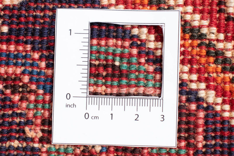 Persisk matta - Nomadic - 273 x 198 cm - mörkröd