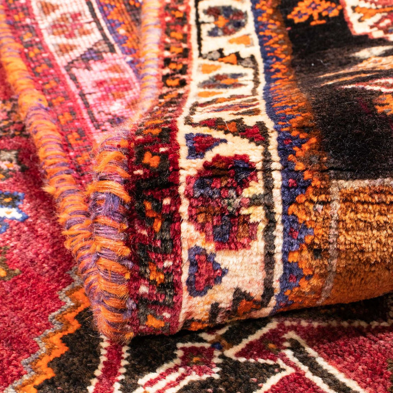 Persisk matta - Nomadic - 160 x 109 cm - mörkröd