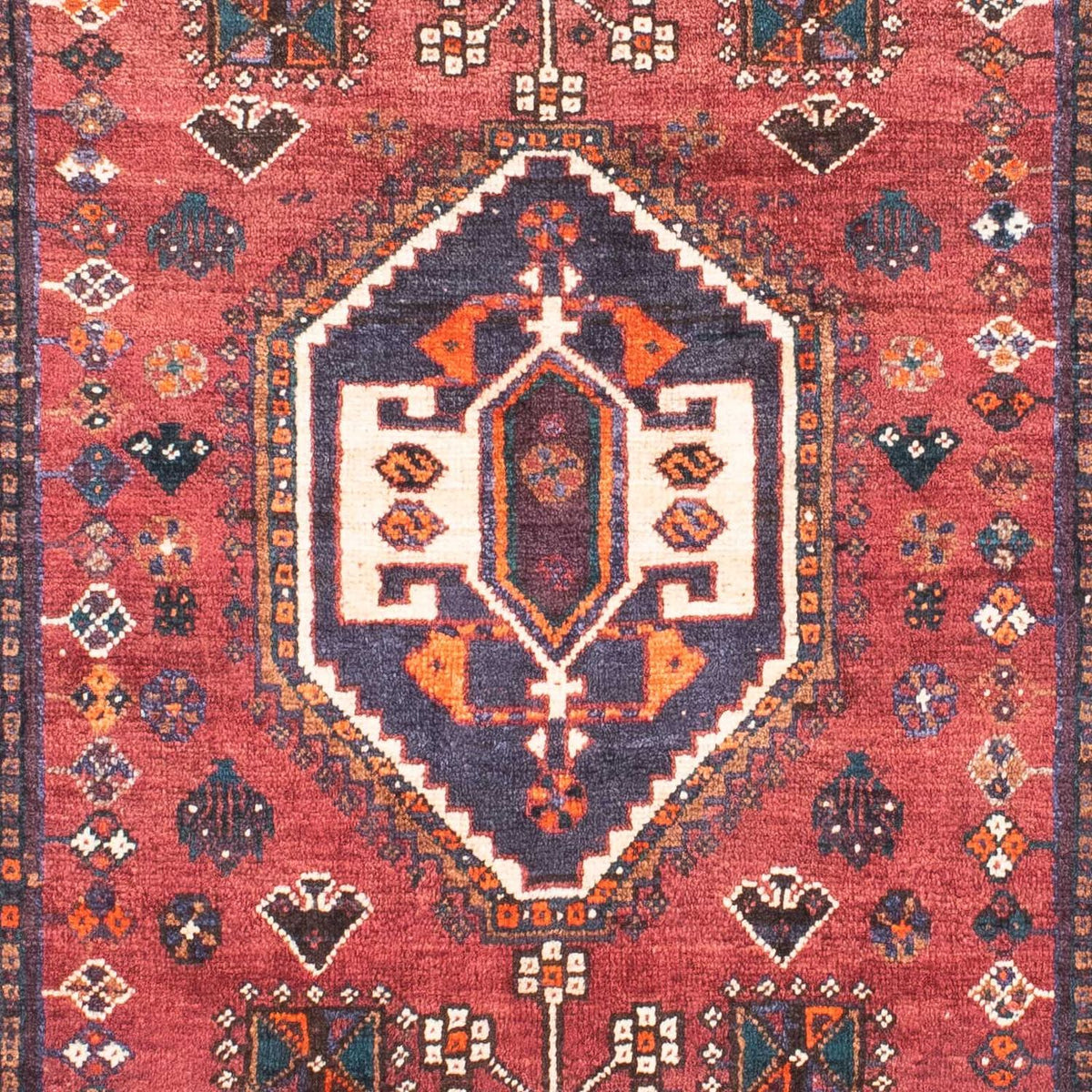 Persisk matta - Nomadic - 152 x 107 cm - mörkröd