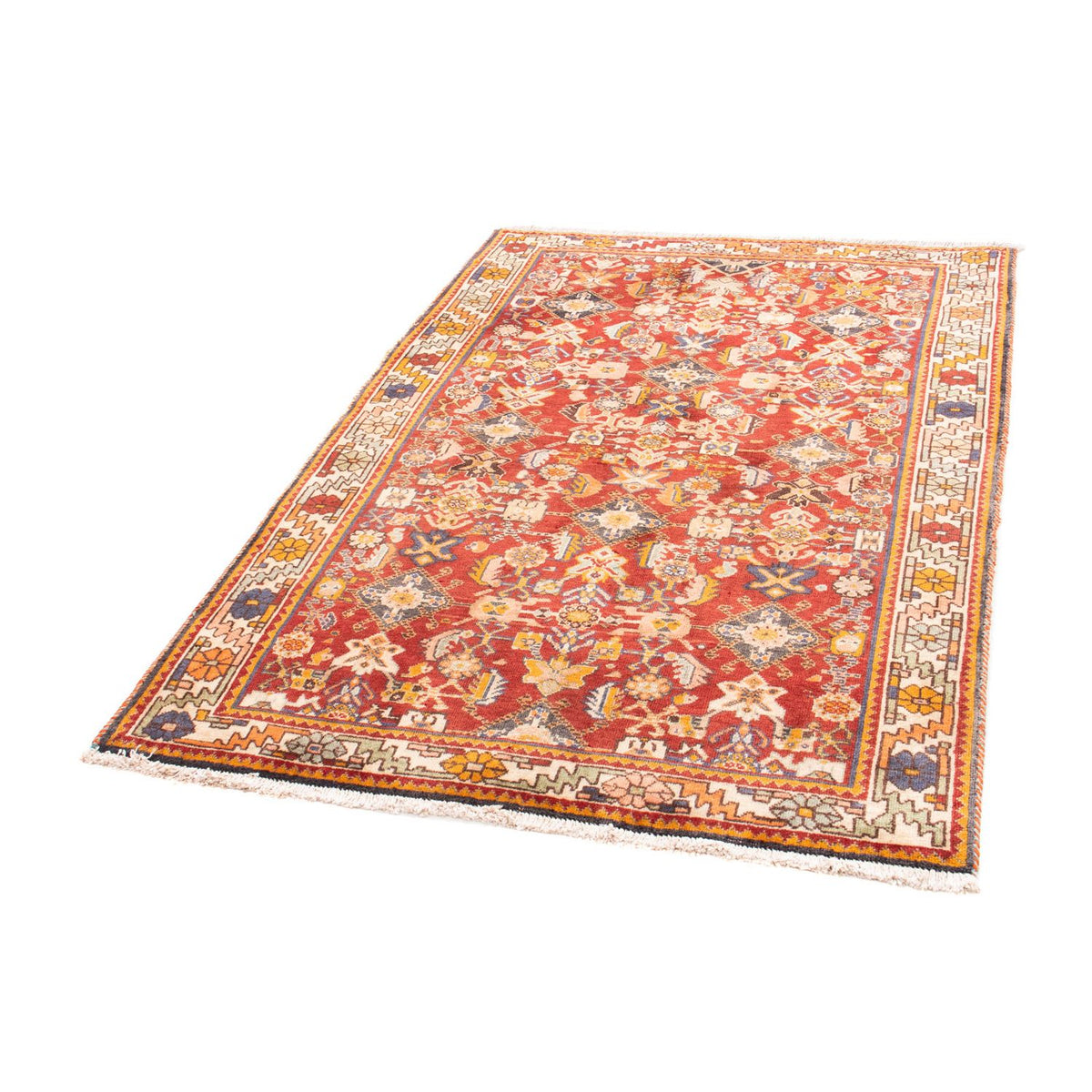 Persisk matta - Nomadic - 149 x 105 cm - mörkröd