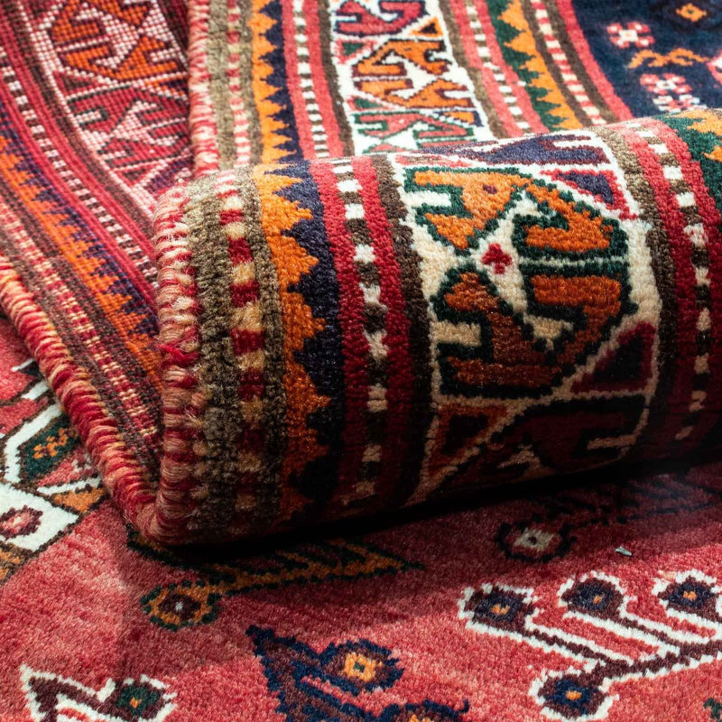 Persisk matta - Nomadic - 244 x 168 cm - mörkröd