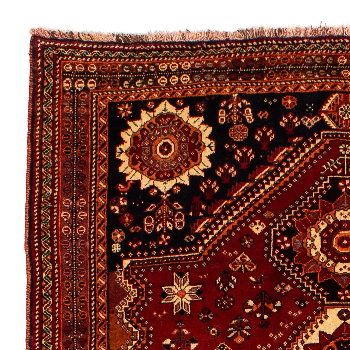 Persisk matta - Nomadic - 272 x 185 cm - mörkröd